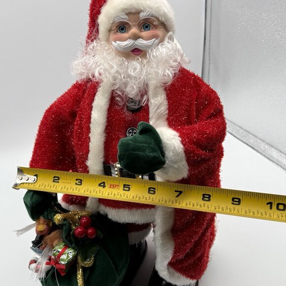 Vtg Avon Fiber Optic Santa Claus 14" Musical Light Up Christmas Figurine Video - Picture 4 of 16